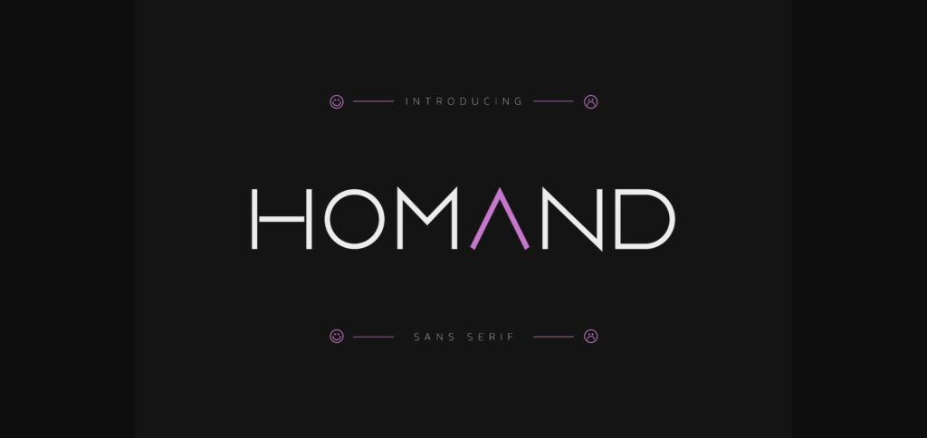 Homand Font Poster 3