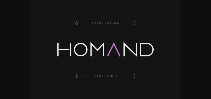 Homand Font Poster 3