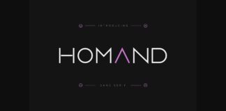 Homand Font Poster 1