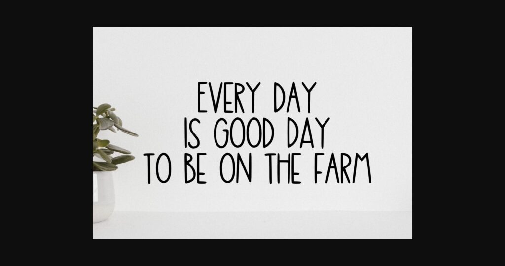 Home Farm Font Poster 5