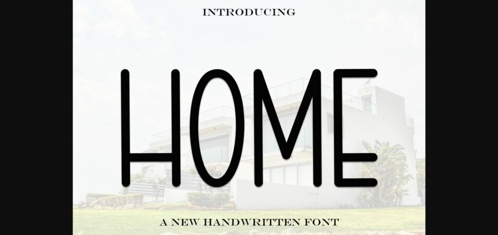 Home Font Poster 1