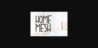 Home Mesh Font Poster 1