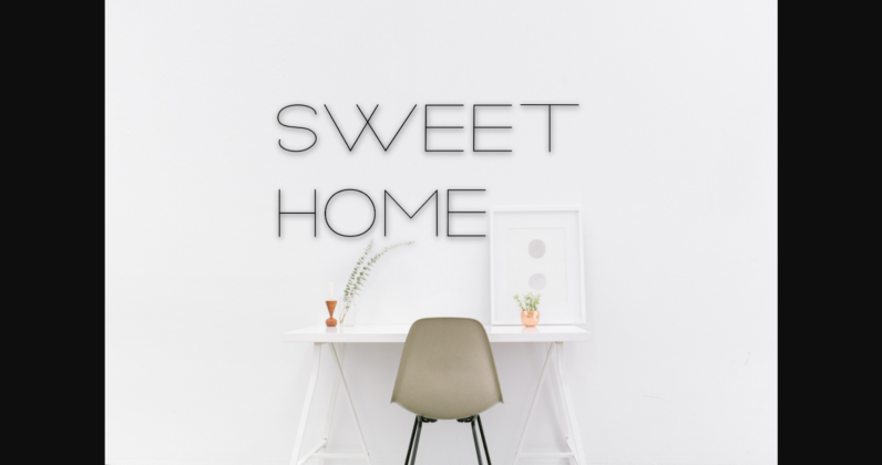 Home Minimalist Font Poster 5