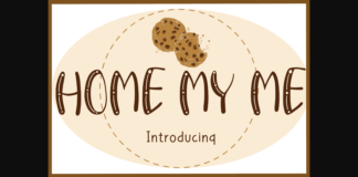 Home My Me Font Poster 1