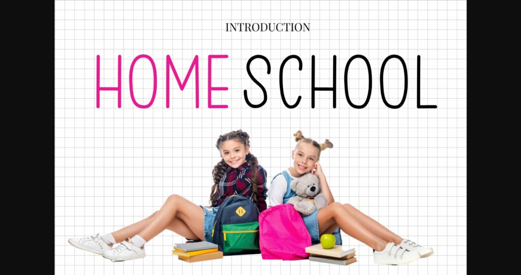 Home School Font Poster 1