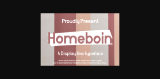 Homeboin Font Poster 1