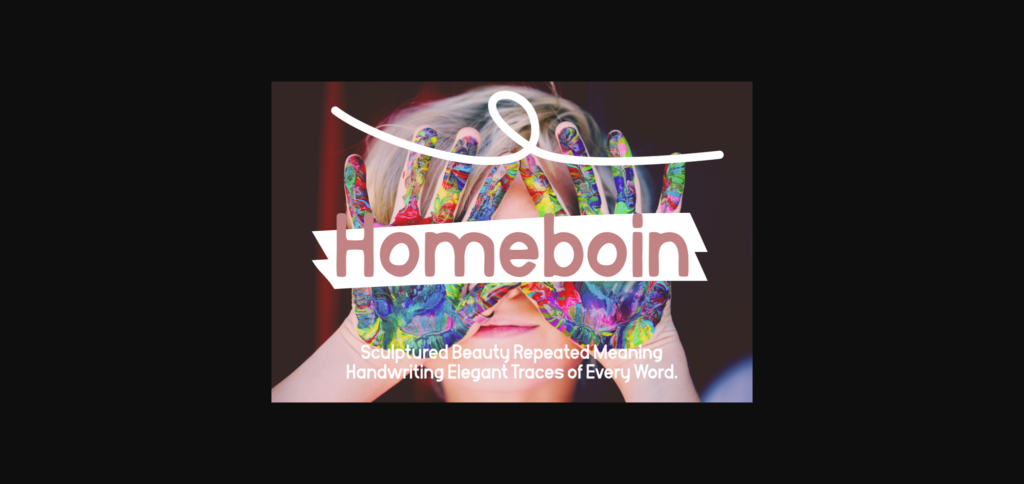 Homeboin Font Poster 7