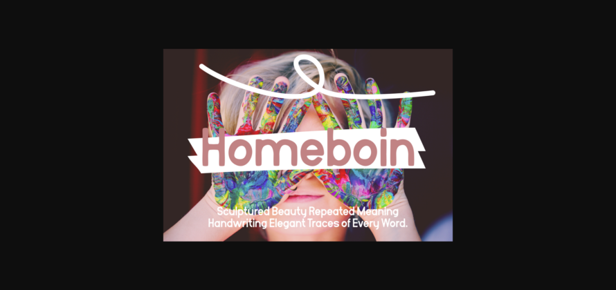 Homeboin Font Poster 7