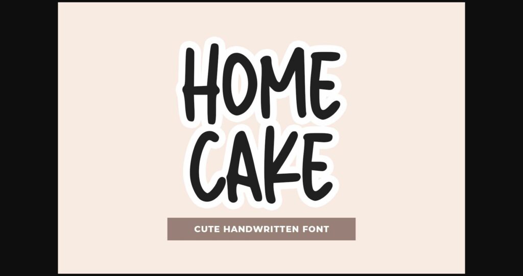 Homecake Font Poster 3