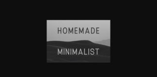 Homemade Minimalist Font Poster 1