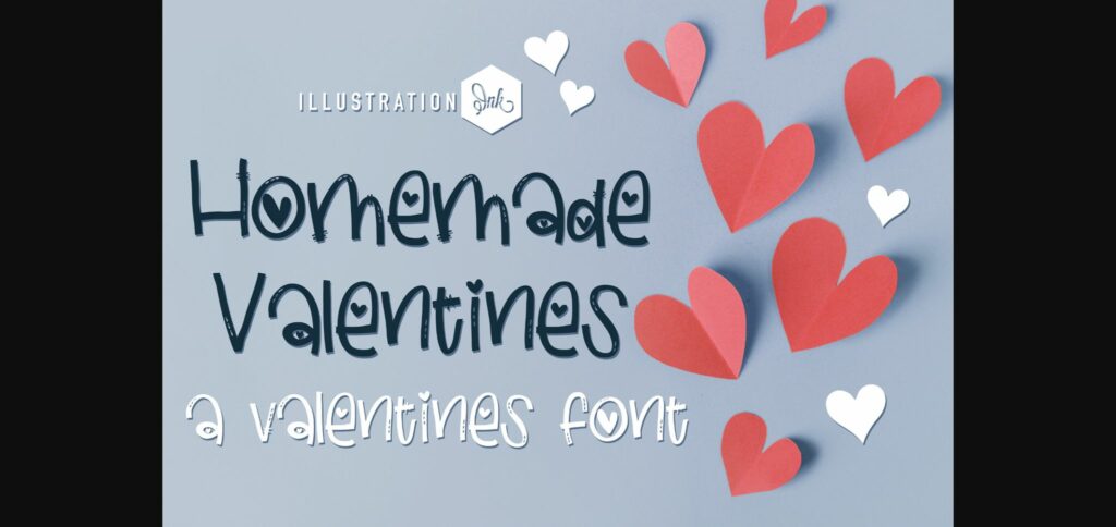 Homemade Valentine Font Poster 1