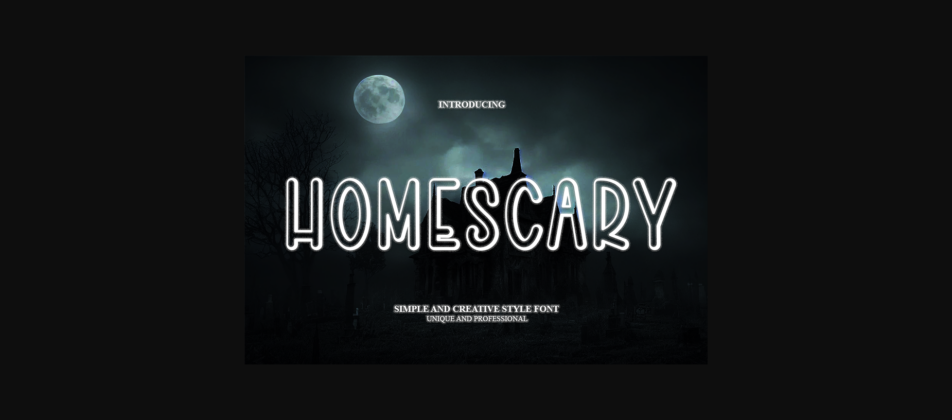 Homescary Font Poster 3