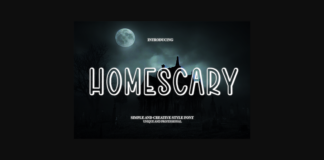 Homescary Font Poster 1