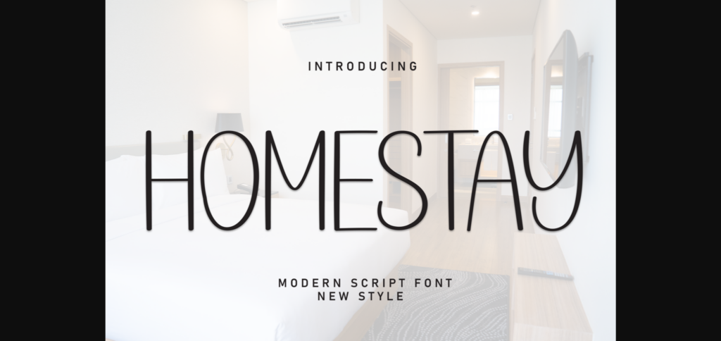 Homestay Font Poster 3