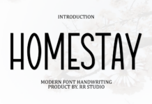 Homestay Font Poster 1