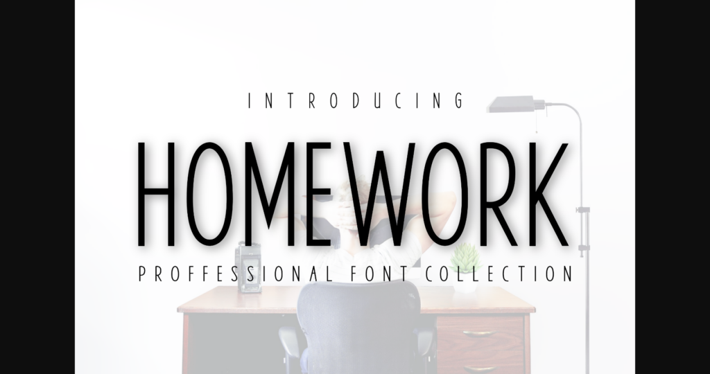 Homework Font Poster 3