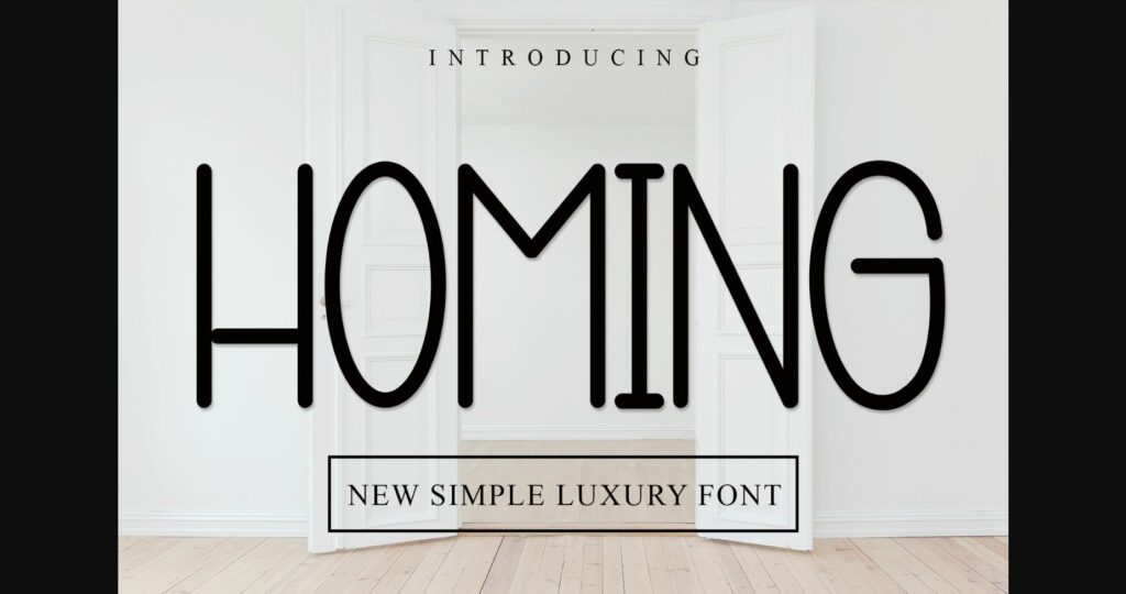 Homing Font Poster 3