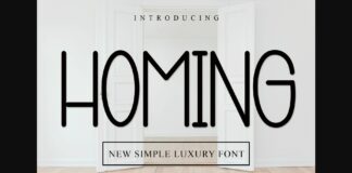 Homing Font Poster 1