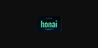 Honai Font Poster 1