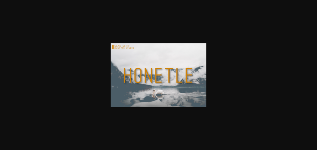 Honetle Font Poster 3