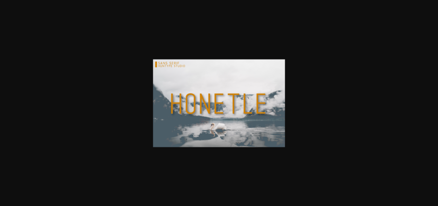 Honetle Font Poster 3