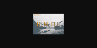 Honetle Font Poster 1