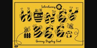 Honey Bee Font Poster 1