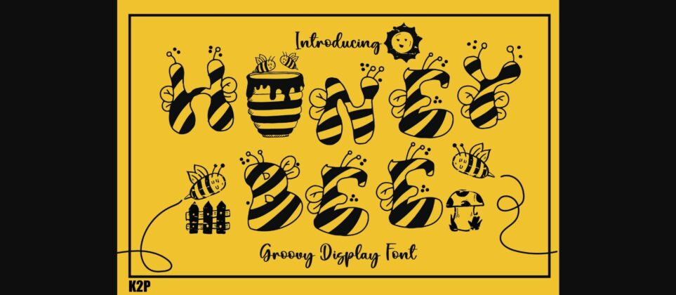 Honey Bee Font Poster 1