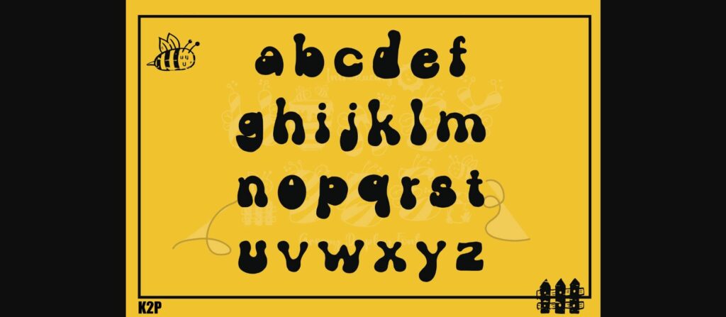 Honey Bee Font Poster 5