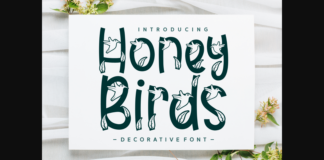 Honey Birds Font Poster 1