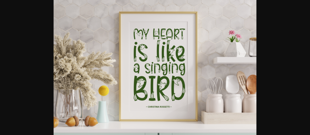 Honey Birds Font Poster 6