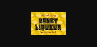 Honey Liqueur Font Poster 1