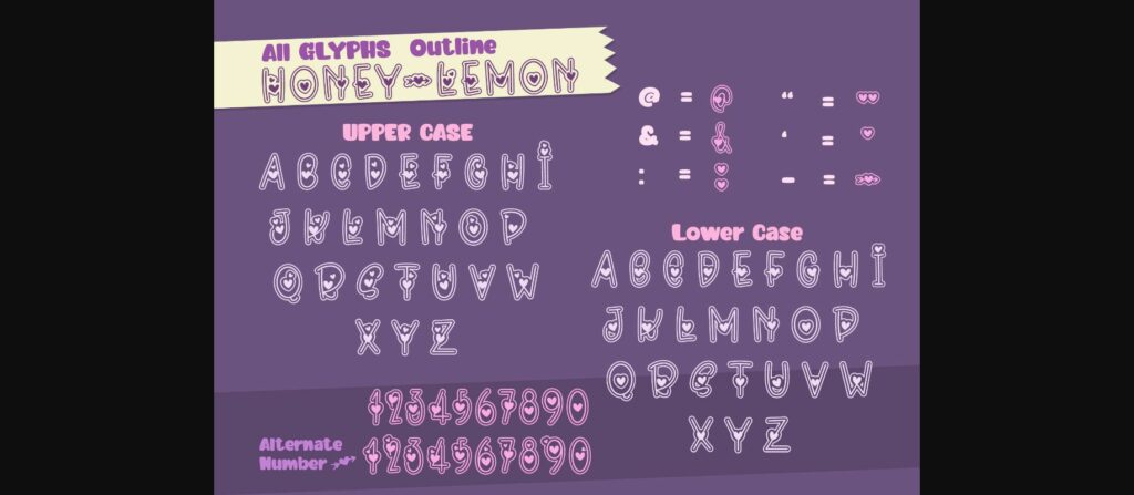 Honey-Lemon Font Poster 11