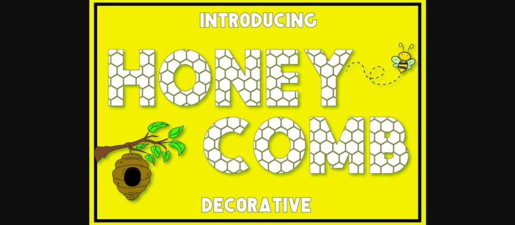 Honeycomb Font Poster 3