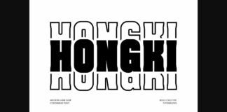 Hongki Font Poster 1