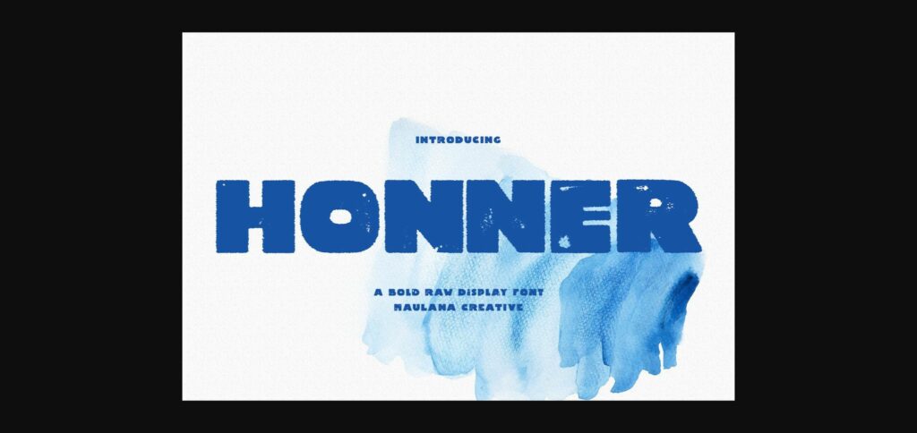 Honner Font Poster 3