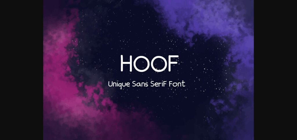 Hoof Font Poster 1