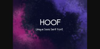Hoof Font Poster 1