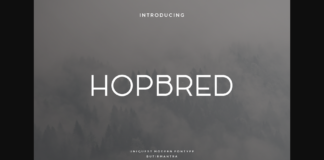 Hopbred Font Poster 1