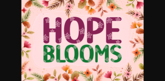 Hope Blooms Font Poster 1