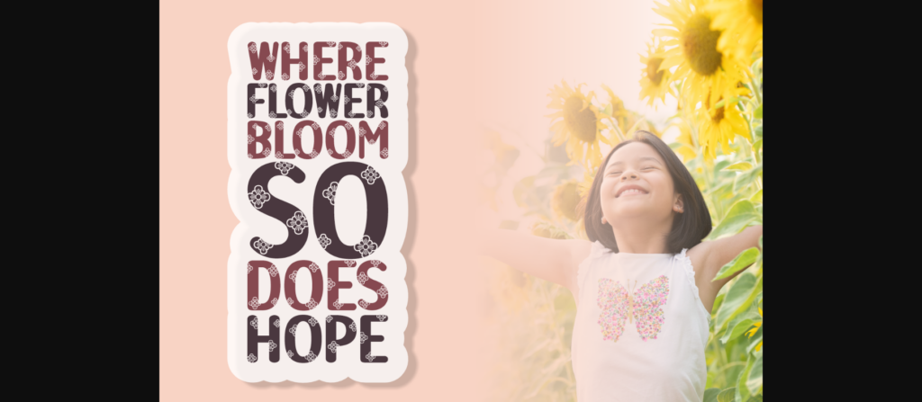 Hope Blooms Font Poster 5