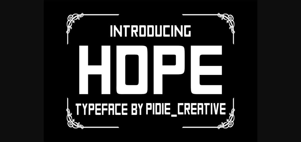 Hope Font Poster 1