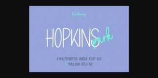 Hopkins Park Font Poster 1