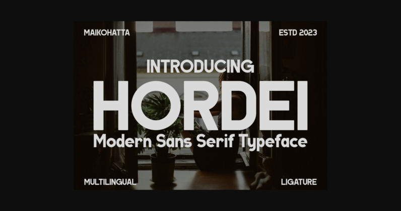 Hordei Font Poster 3