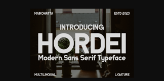 Hordei Font Poster 1