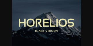 Horelios Black Font Poster 1