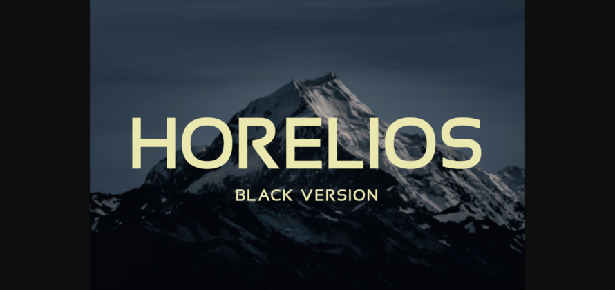 Horelios Black Font Poster 1