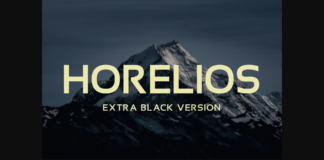 Horelios Extra Black Font Poster 1