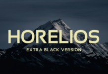 Horelios Extra Black Font