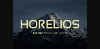 Horelios Extra Bold Font Poster 1